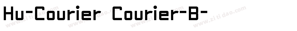 Hu-Courier Courier-B字体转换